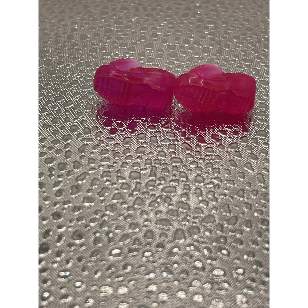 Barbie Doll Shoes Vintage Pink Jellies Jelly Translucent Platform Wedges 31‎